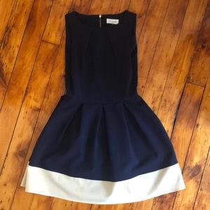 Navy Blue A-Line Dress